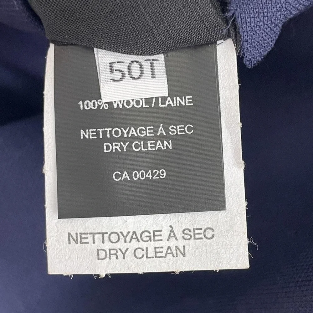 Peter‎ Millar Suit Vest Mens 50 Tall Blue Wool Belted Formal Business Waistcoat